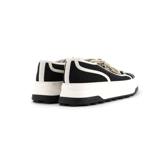 Gucci Men's Tennis Trek Sneakers GG Canvas Black, White - Picture 3 of 6